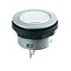 Tactile push button, changeover contact, installation diameter 22.3 mm, flat connector