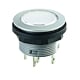 Tactile illuminated push button, changeover contact, installation diameter 22.3 mm, flat connector