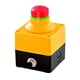 Emergency stop button 2NC/1NO with enclosure, with contact blocks, 8-pin M12 connector