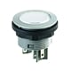 Illuminated push-button 1S, installation diameter 22.3 mm, flat connector