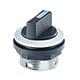 Latching selector switch, installation diameter 22.3 mm, flat connector