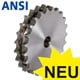Double-Strand Plate Wheels ZRL, Steel, pre-bored, ANSI (ASA, ex DIN 8188)