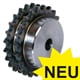 Double-Strand Sprockets ZRG, teeth induction hardened, ISO 20 B-2