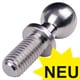 Ball Studs DIN 71803 with Threaded Stud, Stainless Steel
