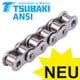 Single-Strand Roller Chains Tsubaki ANSI (ASA, ex DIN 8188), Stainless Steel, Premium