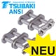 Connecting Links for Double-Strand Roller Chains Tsubaki ANSI (ASA, ex DIN 8188), Stainless Steel, Premium
