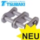 Connecting Link with Spring Clip No. 11/E Tsubaki, Stainless Steel, Premium